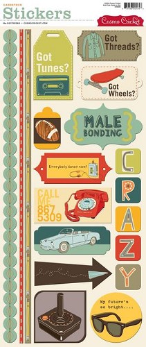 5889 Cardstock Stickers Boyfriend (CSS564),.