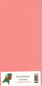 5675 Karton Glad Vierkant Roze.