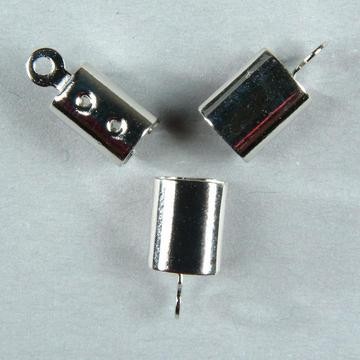 7007 Eindkap zilv.voor ler. vet. 7MMX6MM / 6 ST [117485/0101].