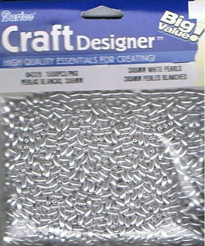 8714 Rijstekorrels Value Pack 3x6mm white.